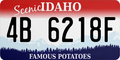 ID license plate 4B6218F