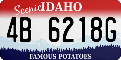 ID license plate 4B6218G
