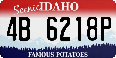 ID license plate 4B6218P