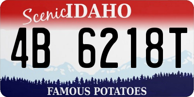 ID license plate 4B6218T