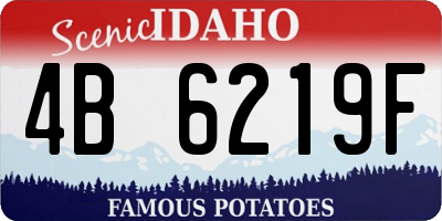 ID license plate 4B6219F