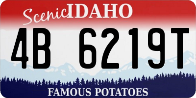 ID license plate 4B6219T