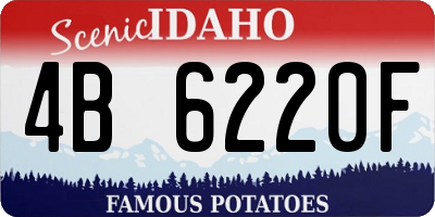 ID license plate 4B6220F