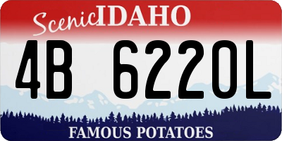 ID license plate 4B6220L