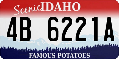 ID license plate 4B6221A