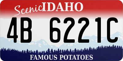 ID license plate 4B6221C