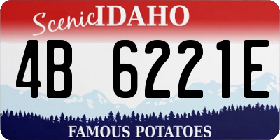 ID license plate 4B6221E
