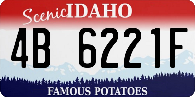 ID license plate 4B6221F