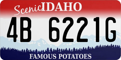 ID license plate 4B6221G