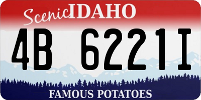ID license plate 4B6221I