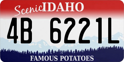 ID license plate 4B6221L