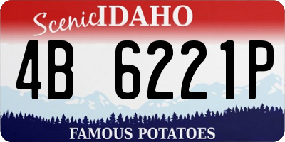 ID license plate 4B6221P