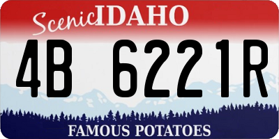 ID license plate 4B6221R