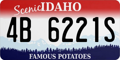 ID license plate 4B6221S