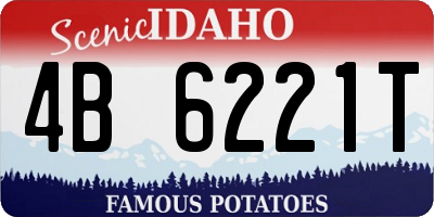 ID license plate 4B6221T