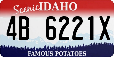 ID license plate 4B6221X