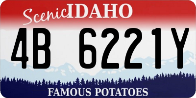 ID license plate 4B6221Y