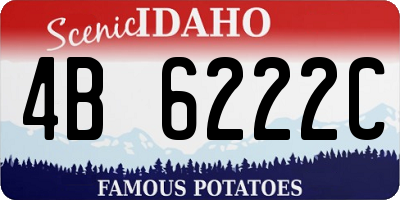 ID license plate 4B6222C