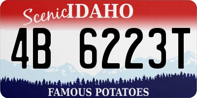 ID license plate 4B6223T