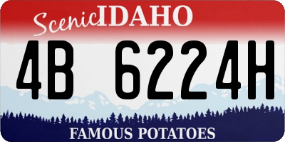 ID license plate 4B6224H