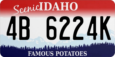 ID license plate 4B6224K