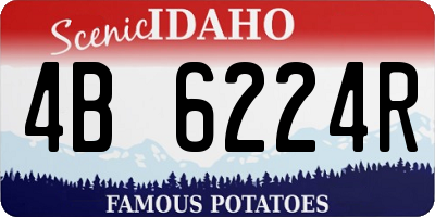 ID license plate 4B6224R