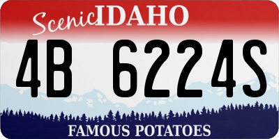 ID license plate 4B6224S