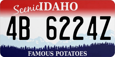 ID license plate 4B6224Z