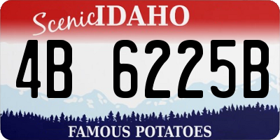 ID license plate 4B6225B
