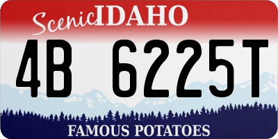 ID license plate 4B6225T