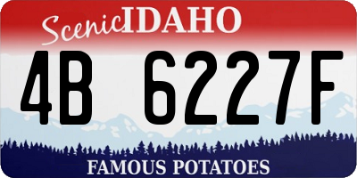 ID license plate 4B6227F