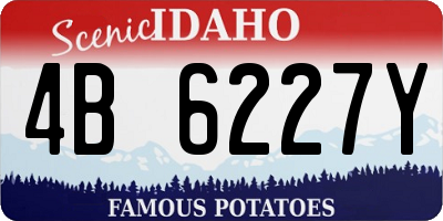 ID license plate 4B6227Y