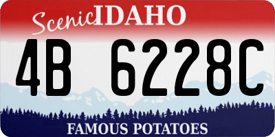 ID license plate 4B6228C