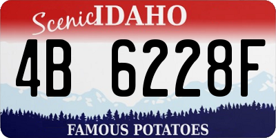 ID license plate 4B6228F