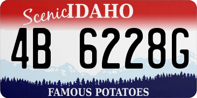 ID license plate 4B6228G