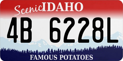 ID license plate 4B6228L