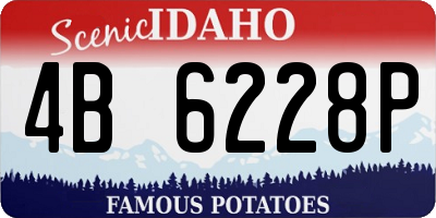ID license plate 4B6228P