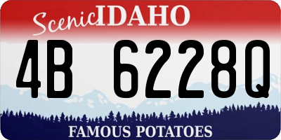 ID license plate 4B6228Q