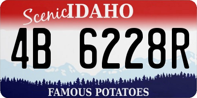 ID license plate 4B6228R