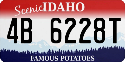 ID license plate 4B6228T
