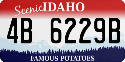 ID license plate 4B6229B