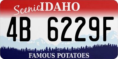 ID license plate 4B6229F