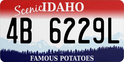 ID license plate 4B6229L