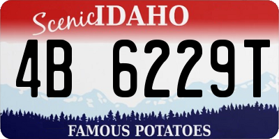ID license plate 4B6229T