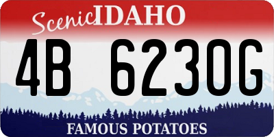 ID license plate 4B6230G