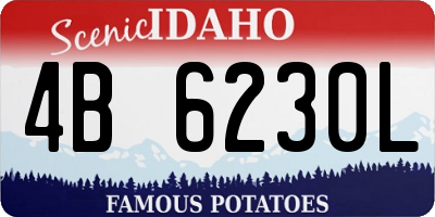 ID license plate 4B6230L