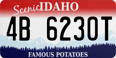 ID license plate 4B6230T