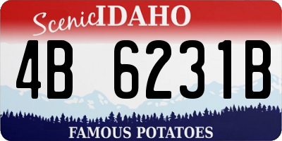 ID license plate 4B6231B