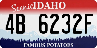 ID license plate 4B6232F