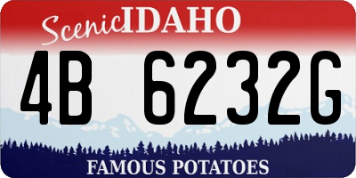 ID license plate 4B6232G